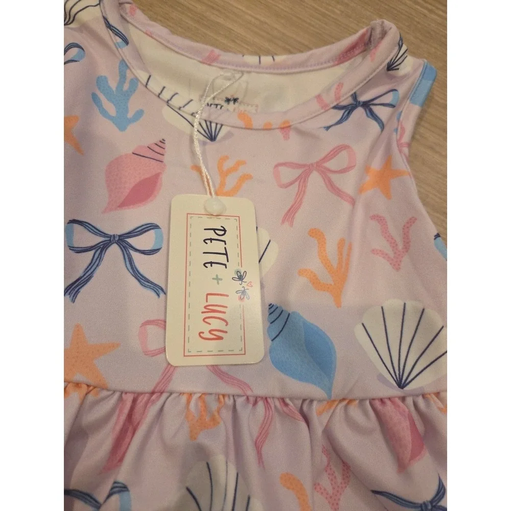 Pete & Lucy Shell Belle 2 Piece Set Girls Size 3T